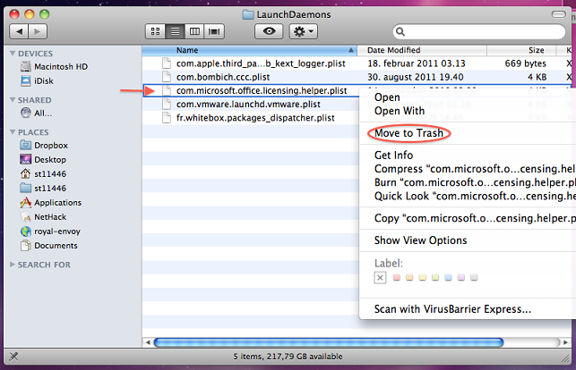 uninstall microsoft for mac 2011